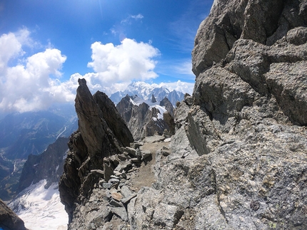 Denis Trento, Robert Antonioli, Cresta di Rochefort, Traversata delle Jorasses, Monte Bianco - Cresta di Rochefort & Traversata delle Jorasses: 