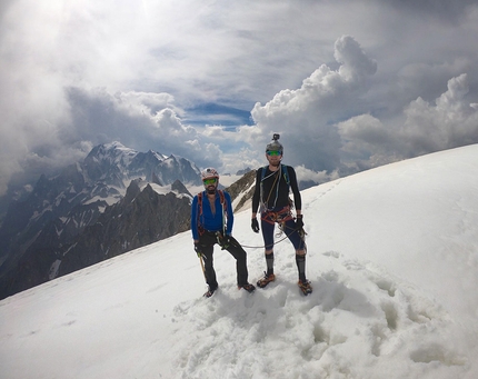 Denis Trento, Robert Antonioli, Cresta di Rochefort, Traversata delle Jorasses, Monte Bianco - Cresta di Rochefort & Traversata delle Jorasses: 