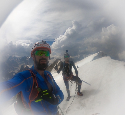 Denis Trento, Robert Antonioli, Cresta di Rochefort, Traversata delle Jorasses, Monte Bianco - Cresta di Rochefort & Traversata delle Jorasses: 