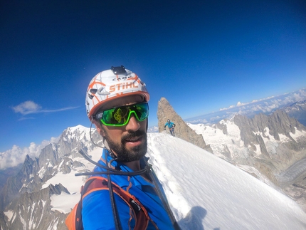 Denis Trento, Robert Antonioli, Cresta di Rochefort, Traversata delle Jorasses, Monte Bianco - Cresta di Rochefort & Traversata delle Jorasses: 