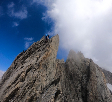 Denis Trento, Robert Antonioli, Cresta di Rochefort, Traversata delle Jorasses, Monte Bianco - Cresta di Rochefort & Traversata delle Jorasses: 