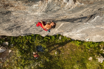 Pietro Radassao, Frosolone, Colle dell'Orso - Pietro Radassao su Variante a Queimada 7b+, Frosolone