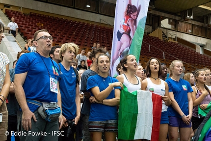Campionati Mondiali Giovanili di Arrampicata Sportiva, Mosca - Team Italia