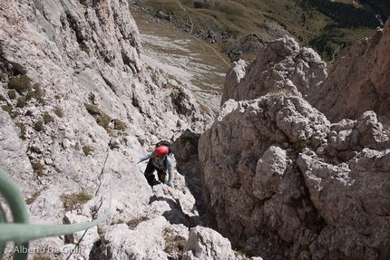 Grande Fermeda Via Normale, Odle, Dolomiti, Alberto De Giuli - Via Normale Grande Fermeda, Odle: arrampicata piacevole