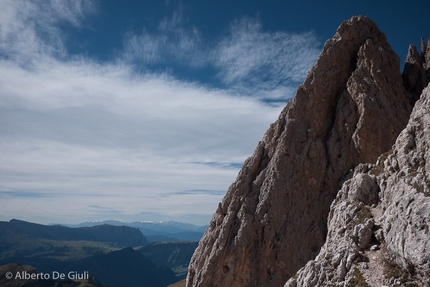 Grande Fermeda Via Normale, Odle, Dolomiti, Alberto De Giuli - Via Normale Grande Fermeda, Odle: 