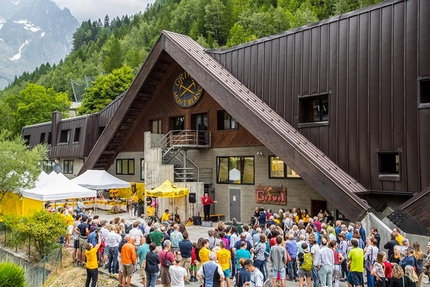 Grivel Day, Courmayeur - Gioachino Gobbi all'apertura ufficiale dell'Espace Grivel durante il Grivel Day a Courmayeur il 5 agosto 2018