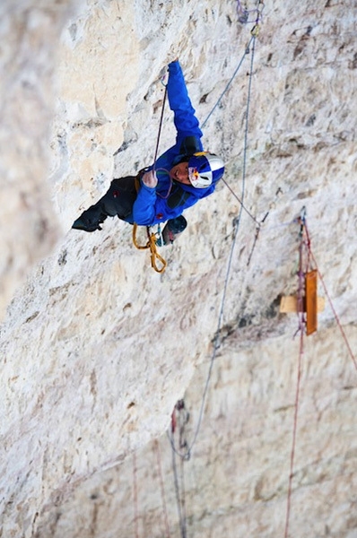 David Lama - David Lama sale Bellavista, Cima Ovest, Tre Cime di Lavaredo