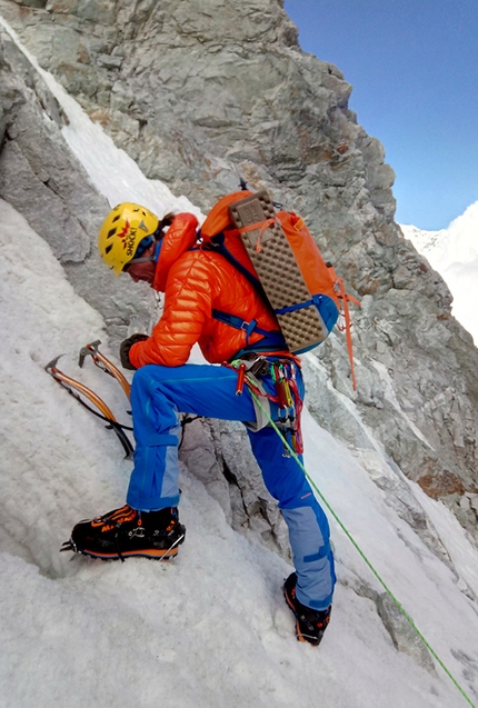 Kyajo Ri, Nepal, Marek Holeček, Zdeněk Hák - Marek Holeček, making the first ascent of Lapse of Reason up Kyajo Ri in Nepal (25-28/05/2018)