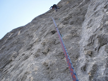 Pietra libera sul Piz Meda, Dolomiti