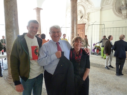 Massimo Giuliberti - Massimo Giuliberti con l'ex presidente del CAI e Daniela Formica