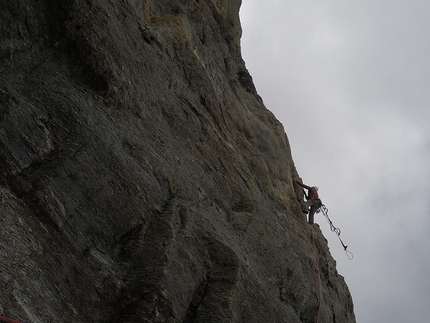 Matterhorn, François Cazzanelli - Matterhorn: making the first ascent of Diretta allo Scudo (François Cazzanelli, Roberto Ferraris, Francesco Ratti, Emrik Favre, Marco Farina)