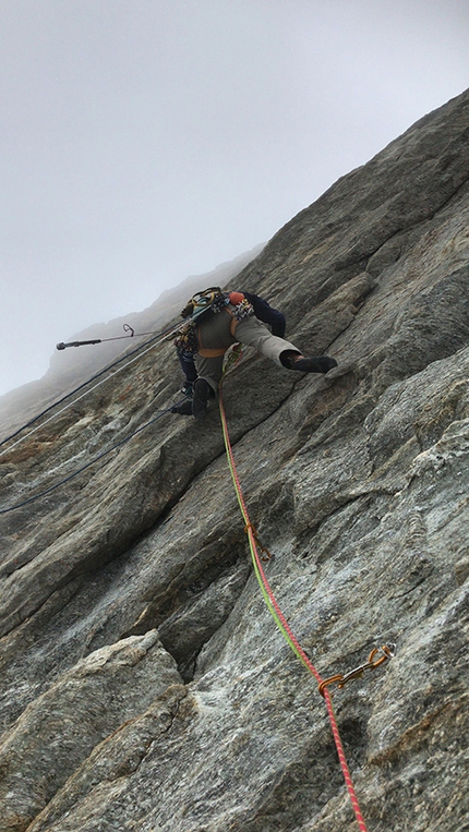 Matterhorn, François Cazzanelli - Matterhorn: making the first ascent of Diretta allo Scudo (François Cazzanelli, Roberto Ferraris, Francesco Ratti, Emrik Favre, Marco Farina)