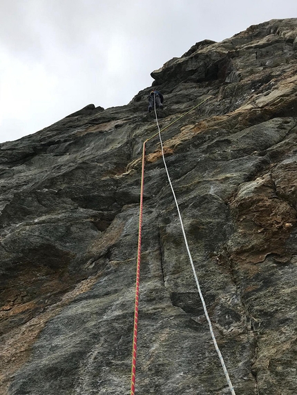 Matterhorn, François Cazzanelli - Matterhorn: making the first ascent of Diretta allo Scudo (François Cazzanelli, Roberto Ferraris, Francesco Ratti, Emrik Favre, Marco Farina)