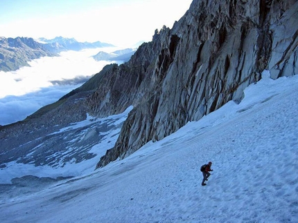 Nostradamus, Aiguille des Pélerins (Monte Bianco) - Avvicinamento speedy