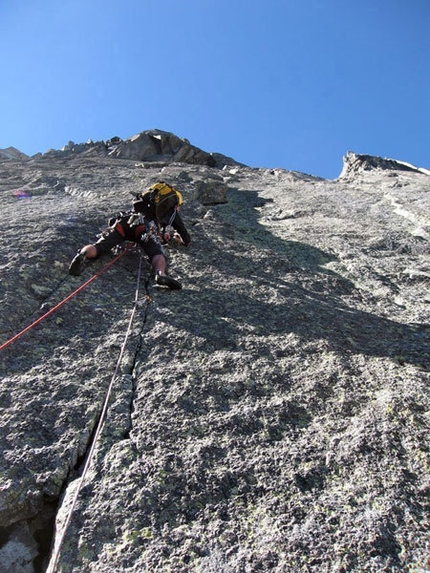 Nostradamus, Aiguille des Pélerins (Monte Bianco) - Sesto tiro