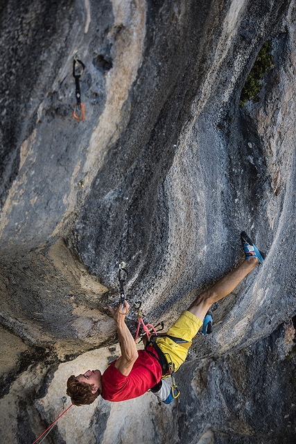 Gole del Verdon, arrampicata, Sébastien Bouin - Sébastien Bouin su La cote d’usure 9a+ a La Ramirole, Gole del Verdon