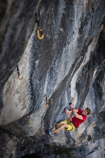 Gole del Verdon, arrampicata, Sébastien Bouin - Sébastien Bouin su La cote d’usure 9a+ a La Ramirole, Gole del Verdon