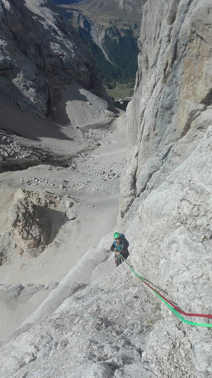 Marmolada parete sud per Nikolaj Niebuhr, alpinista danese con semi-paralisi