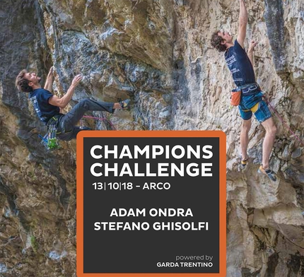 Champions Challenge Arco, Adam Ondra, Stefano Ghisolfi - Champions Challenge: sabato 13 ottobre Adam Ondra e Stefano Ghisolfi ad Arco di Trento per una giornata di arrampicata aperta a tutti