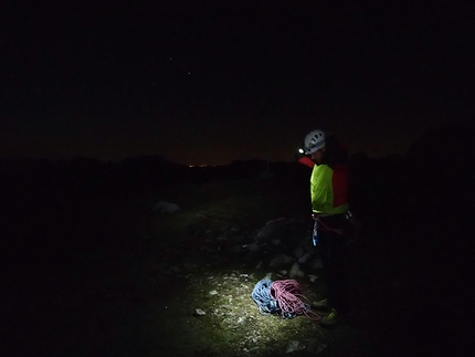 Pale di San Lucano, Dolomiti - Via Irene Prima Pala di San Lucano: 6.00 am alba fantastica al Bedin