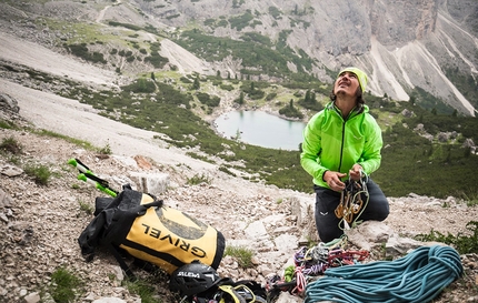 Simon Gietl, Cima Scotoni, Dolomiti - Simon Gietl si prepara per Can you hear me?, la via aperta in solitaria sulla Cima Scotoni, Dolomiti