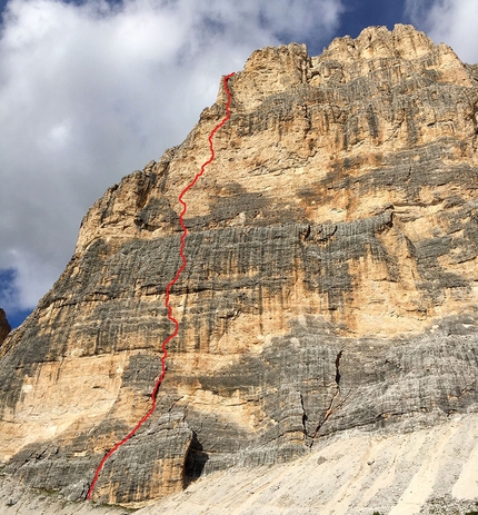 Simon Gietl, Cima Scotoni, Dolomiti - Cima Scotoni, Dolomiti, e la linea Can you hear me? aperta in solitaria da Simon Gietl tra il 2016 e il 2018