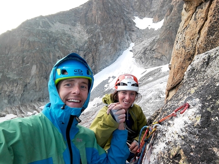 Monte Bianco, Aiguille d'Argentière, Ondrej Húserka, Ján Smoleň - Ján Smoleň e Ondrej Húserka, Aiguille d'Argentière - Monte Bianco, agosto 2018