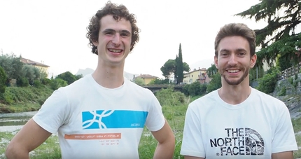 Adam Ondra and Stefano Ghisolfi at Arco for climbing's Champions Challenge