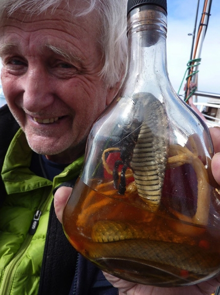 Greenland 2010 - The skipper Rev. Bob Shepton with 