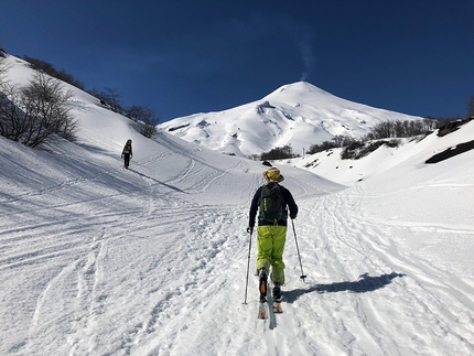 Cile scialpinismo vulcani - Cile scialpinismo: verso Villarica