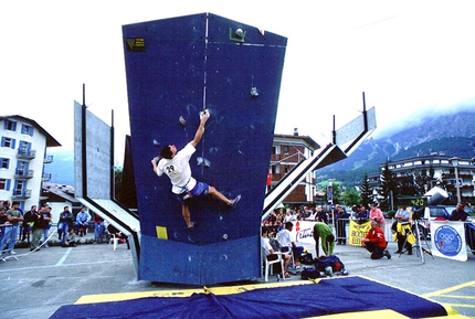 Luca Giupponi - Luca Giupponi, Coppa del Mondo Boulder 1999 a Cortina