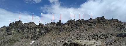 Valle Orco arrampicata plaisir - Valle dell'Orco: Cresta delle Rocce del Nivolet, le punte e le discese in doppia