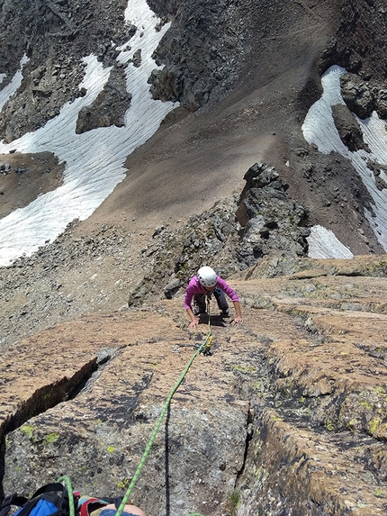 Valle Orco arrampicata plaisir - Valle dell'Orco: Testa del Grand Etret - Via Bricco Gandolfo