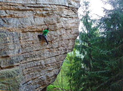 Labak, arrampicata sull'arenaria della Repubblica Ceca - Labak: Riva sinistra Dolni Zleb 