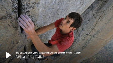 Alex Honnold e Freerider sul El Capitan: e se dovesse cadere?