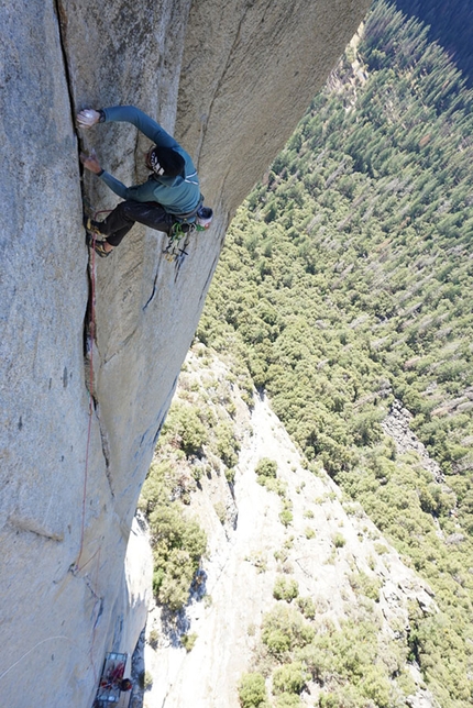 El Capitan, Lurking Fear, Yosemite - Lurking Fear El Capitan:  Matteo de Zaiacomo sul quarto tiro