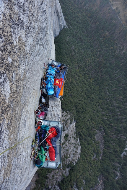 El Capitan, Lurking Fear, Yosemite - Lurking Fear El Capitan: bivacco in parete