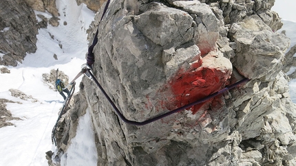 Punta dei Tre Scarperi, Dolomiti - Punta dei Tre Scarperi, Dolomiti: prima ripetizione (Francesco Vascellari, Davide D’Alpaos 10/03/2018)