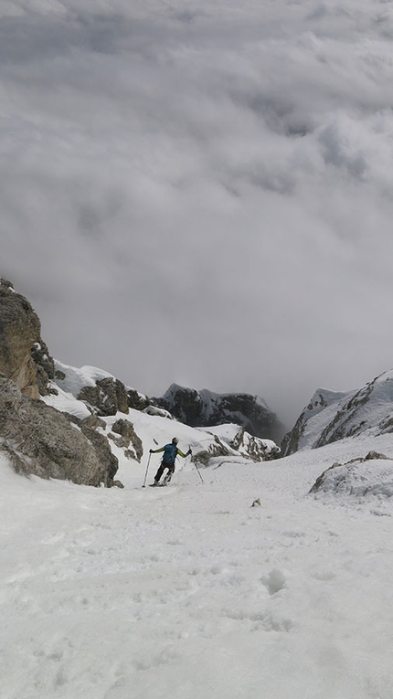 Punta dei Tre Scarperi, Dolomites - Punta dei Tre Scarperi, Dolomites: first repeat (Francesco Vascellari, Davide D’Alpaos 10/03/2018)