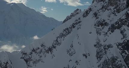 Aiguille de la Glière, la cresta sud in sci e snowboard di Yannick Boissenot e Julien Herry