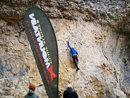 Ferrara di Monte Baldo, Val dei Coali, total dry tooling - Durante il meeting 2018 di total dry nella falesia Val dei Coali a Ferrara di Monte Baldo