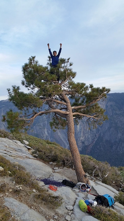 Connor Herson, 15, free climbs The Nose on El Capitan in Yosemite