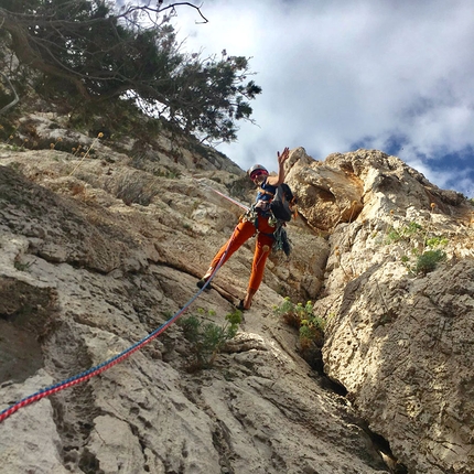 Isola di Tavolara Sardegna, Elisabetta Caserini - Follia, Isola di Tavolara Sardegna: Elisabetta Caserini in doppia sul 4° tiro 