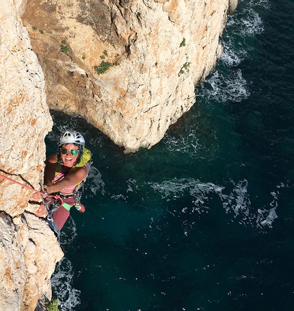 Isola di Tavolara Sardegna, Elisabetta Caserini - Follia, Isola di Tavolara Sardegna: Karin Pizzinini sul 2° tiro