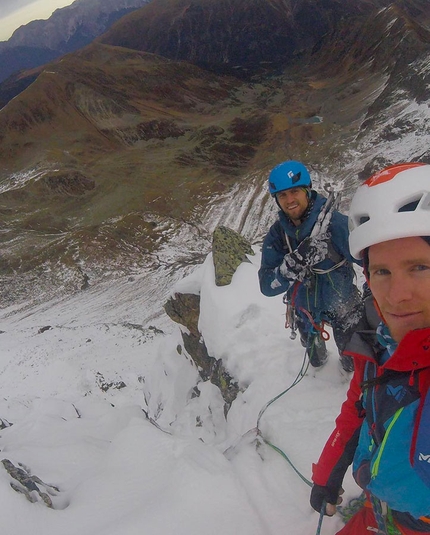 Wechnerwand, Philipp Brugger, Martin Sieberer - Wechnerwand north face first ascent by Philipp Brugger and Martin Sieberer, 11/2018