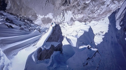 David Lama, Lunag Ri, Himalaya - David Lama reaching the summit of Lunag Ri (6907m) in Himalaya on 25/10/2018