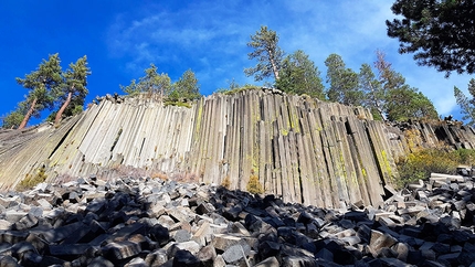 Arrampicata High Sierra, USA, Alessandro Baù, Claudia Mario - Devils Postpile National Monument, Mammoth Mountain, California, USA