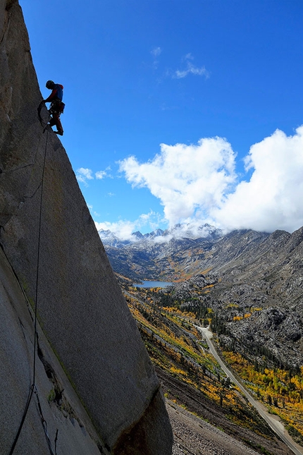 Arrampicata High Sierra, USA, Alessandro Baù, Claudia Mario - Cardinal Pinnacle, Sierra East Side