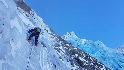 Russisches Roulette / New Kristallwand mixed climb by Matthias Wurzer, Peter Wurzer