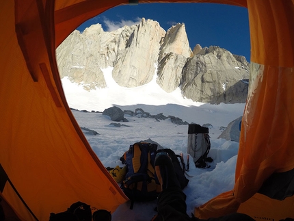 Supercanaleta, Fitz Roy, Patagonia, Michele Colturi, Federico Martinelli, Federico Secchi - Supercanaleta up Fitz Roy in Patagonia, first climbed in 1965 by Carlos Comesaña and José Luis Fonrouge